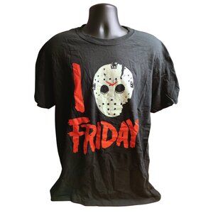 Friday The 13th I Love Friday Men's Short Sleeve T-Shirt Size Large